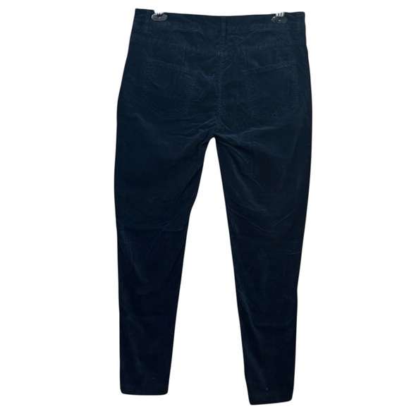 J. McLAUGHLIN Watson Slim 5-Pocket Stretch Blue Velvet Pants Size 12 - Picture 3 of 10